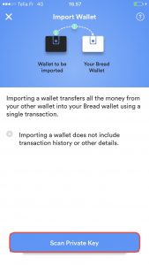 Breadwallet import private key