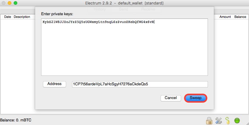 electrum ltc standard vs import addresses and private keys