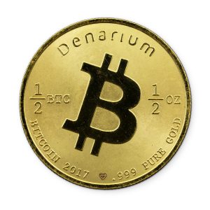 Denarium 1per2 BTC Gold