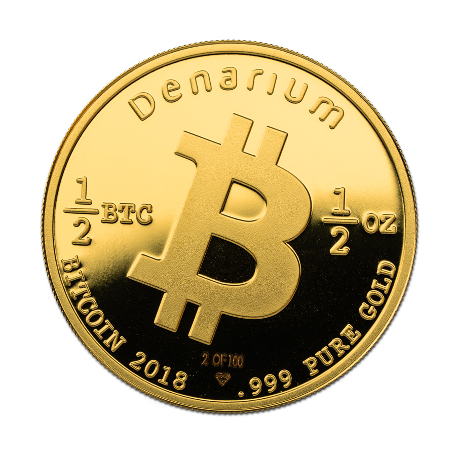 Denarium 1 2 BTC Gold 2018 Final Closing Sale Denarium Bitcoin